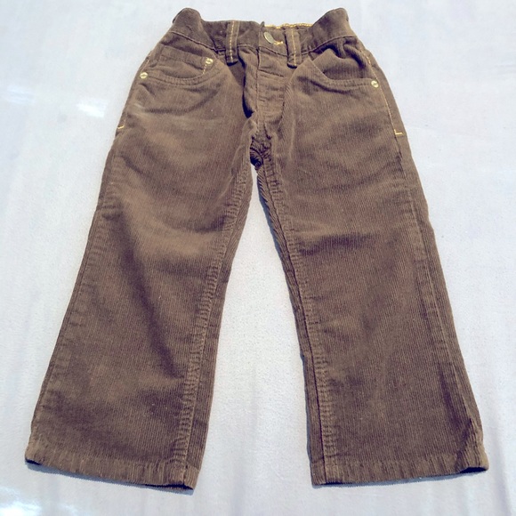 next Other - Next Dark Brown Corduroy Pants Button Closure